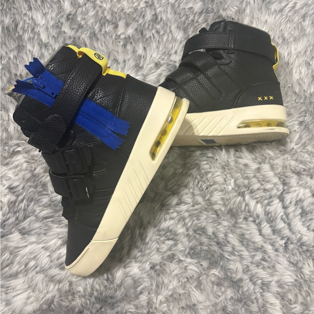 Radii Men's Athletic High-Top Sneakers in Black and Blue